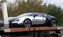 Bugatti Veyron Special Edition на эвакуаторе Горюнов-Авто
