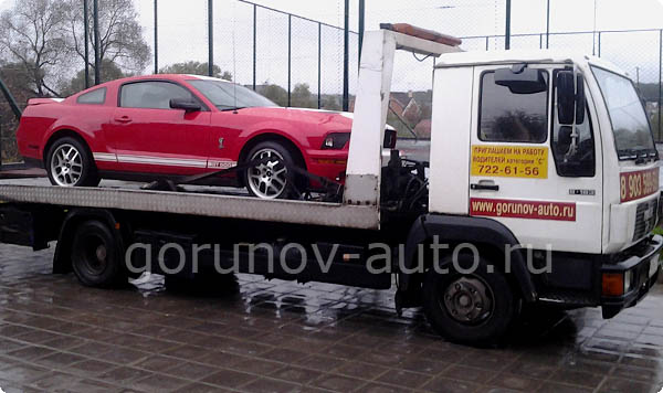 Перевозка Shelby Mustang GT500 на эвакуаторе Горюнов-Авто - фото №3